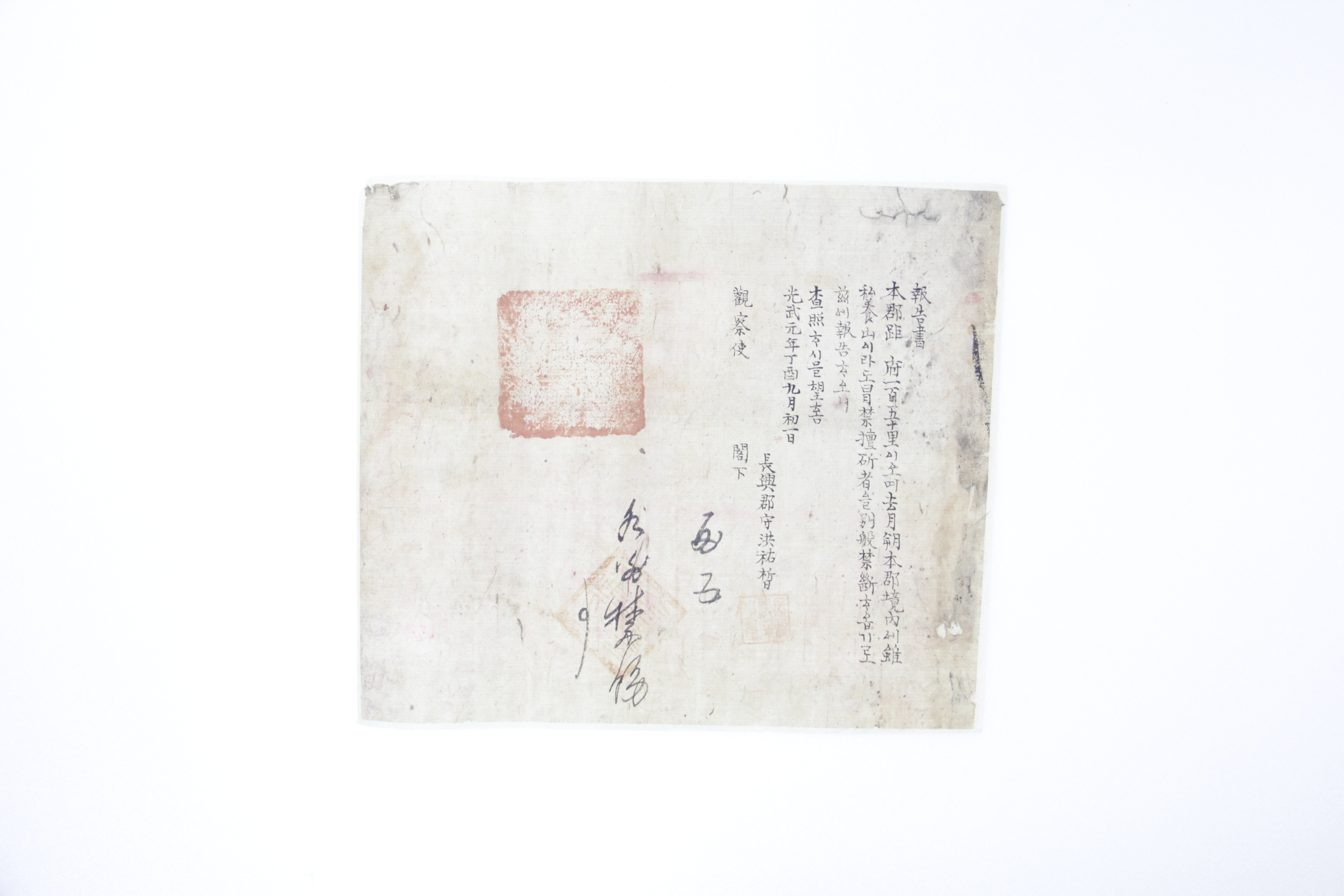 1897년 장흥군수 홍우석의 보고서(산림) 섬네일 파일