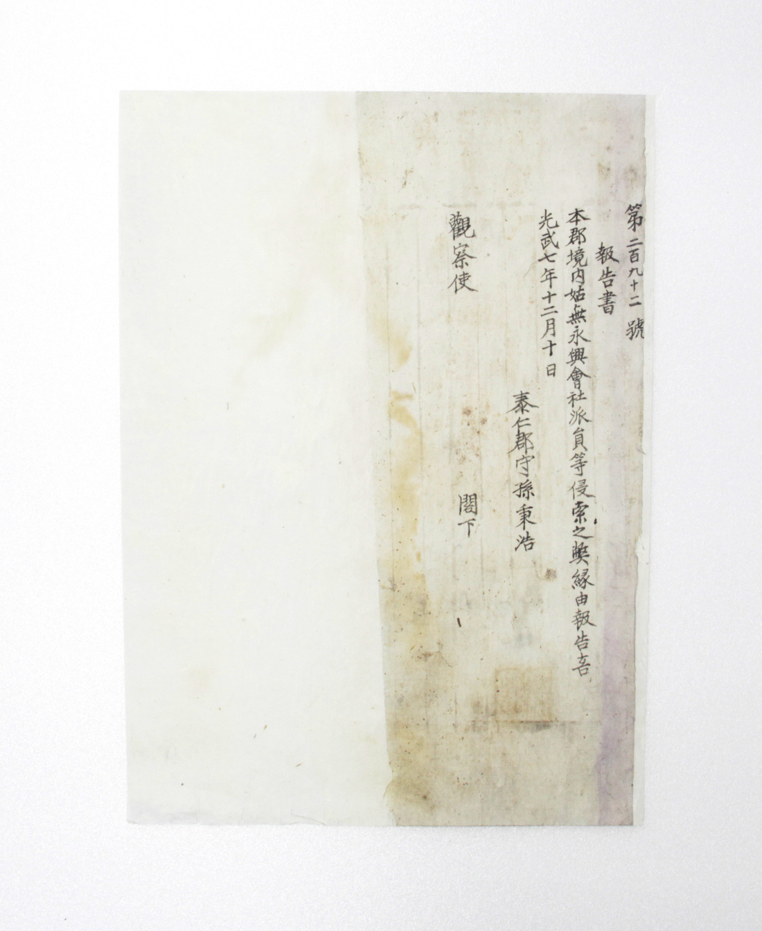 1903년 태인군수 손병호 보고서 섬네일 파일
